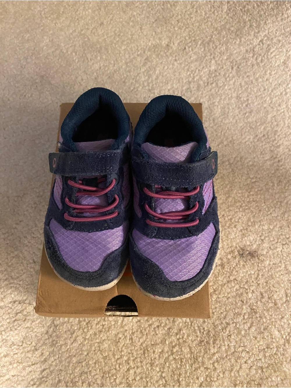 Merrel Bare Steps Purple and Navy Athletic Sneakers Toddler Size 7
